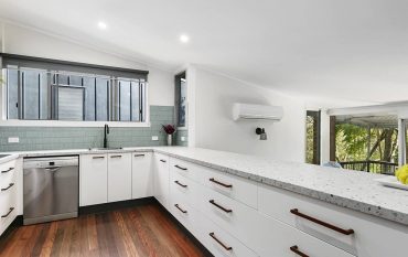 White kitchen renovation after photo