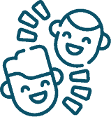 People laughing icon